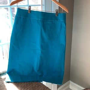 Teal Banana Republic Pencil Skirt